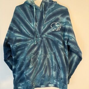 Ivory Ella Blue Tie-Dye Hoodie